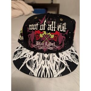 Blac Label Root of All Evil Trucker Hat Black Greed Skull Snapback BL001-TRUCK05